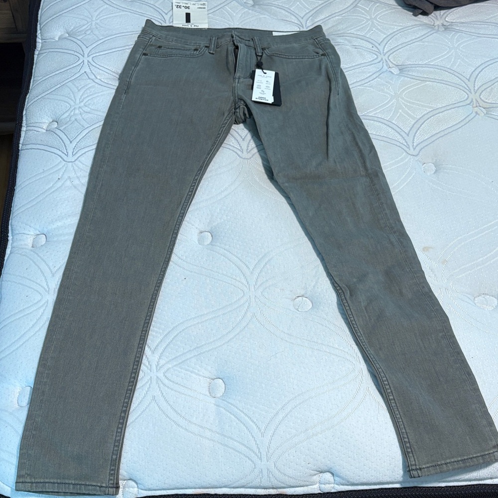 rag & bone Men's Charcoal Skinny Jeans